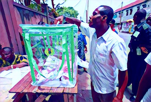 Nigerian youth voting