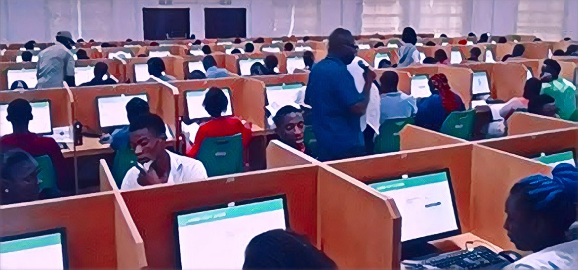 JAMB Registrar Prof. Oloyede during press briefing on UTME scores